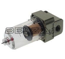 Влагоотделитель 1/8" для пневмосистемы (600л/мин.,10Bar,5- 60град.,5Мк) ROCKFORCE